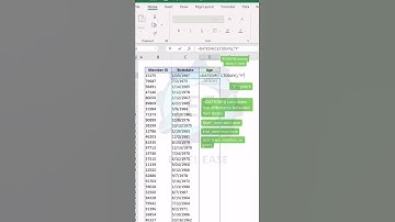 # Calculate age with this hidden trick 💥 in Ms Excel|| #exceltips #exceltricks #explore