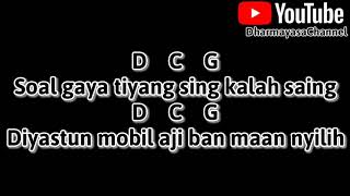 Video thumbnail of "Lolot band_dagang kopi jegeg chor/kunci gitar lagu bali"