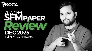 CMA Final SFM| Dec 2025 Question Paper Review| with MCQ answers | by CA CMA Ravi Kumar Sir