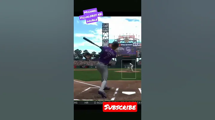 Michael Villalobos with a double RBI to give Rocks...