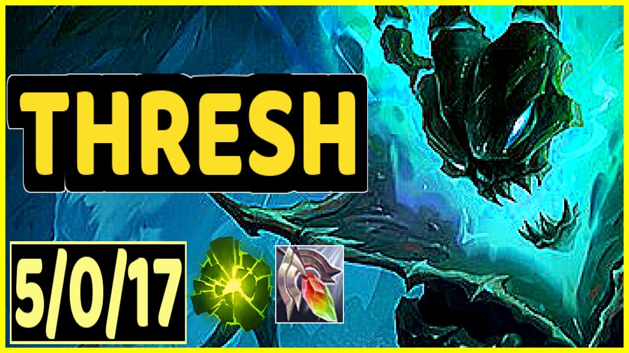 THRESH VS MAOKAI - 5/0/17 KDA SUPPORT GAMEPLAY