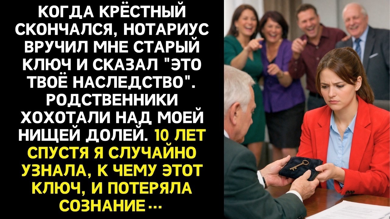 Родня делила миллионы, мне швырнули ключ от гаража. Через 10 лет они узнали правду и онемели