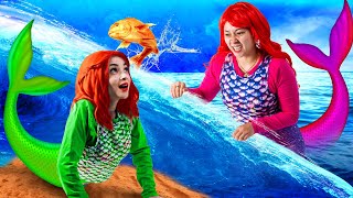 Good Mermaid Vs Bad Mermaid Funny Situation Crazy Moments By Crafty Hacks Plus