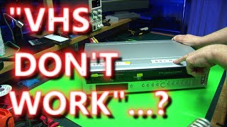 'VHS Don't Work' Sylvania DVD/VHS combo......repair??? Shorter Edit by Electronicle 5,637 views 2 years ago 15 minutes