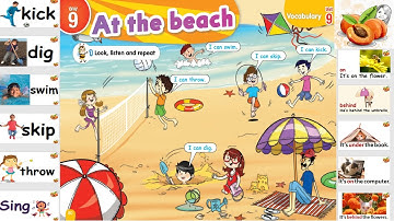 Connect Primary 1 Unit 9 🏖️🏊 At the beach 🌊🌞 نصوص الأستماع ودليل المعلم  الصف الأول الأبتدائي 2021
