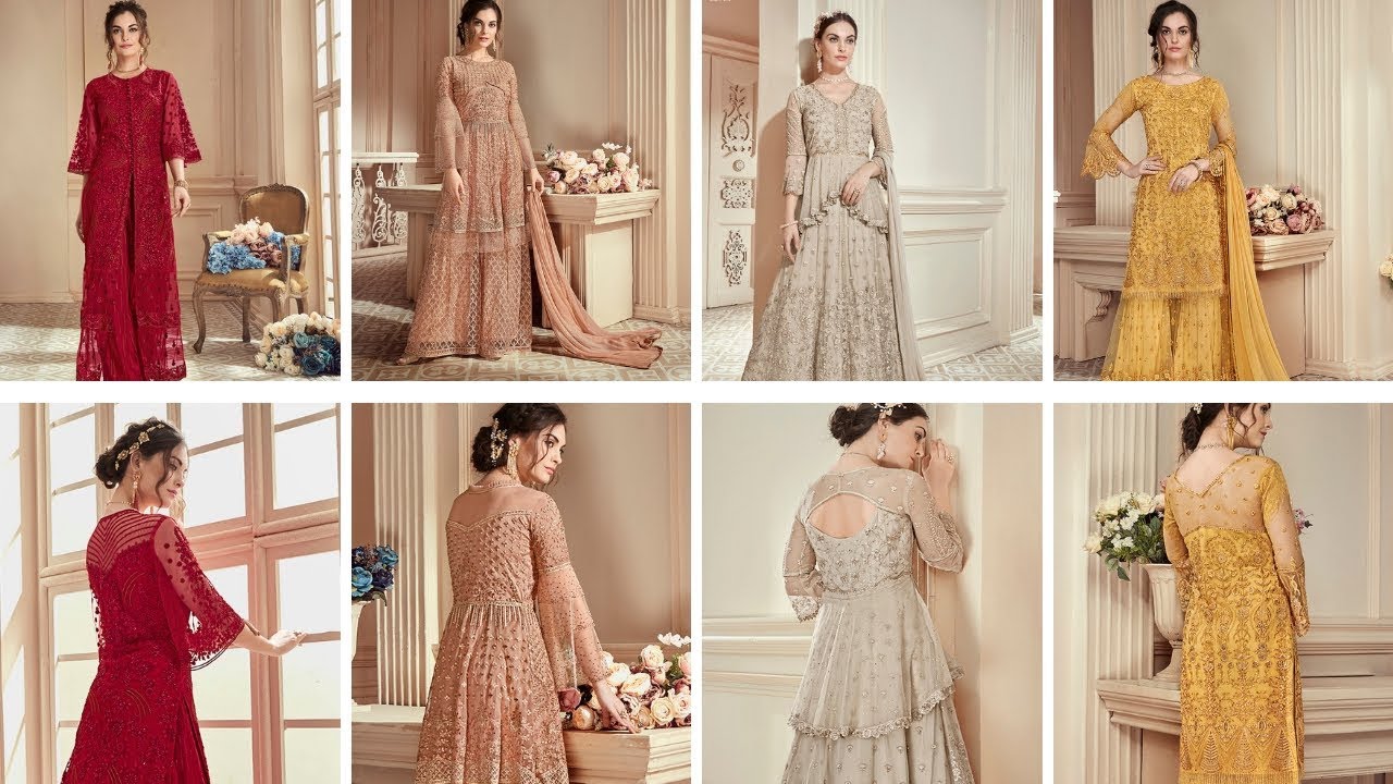 Designer Sharara Suit - net sharara design  || pakistani sharara design || net sharara suit