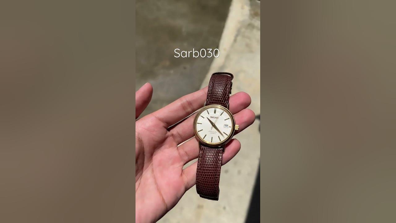 Seiko Sarb030 Dress watch - 6R15 on a replacement leather strap - YouTube