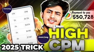 Monetag New High CPM Method | Live Withdraw Proofs | Direct Link Loading Method | Fresh