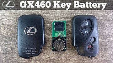 How To Replace A 2010 - 2020 Lexus GX460 Remote Key Fob Battery - Remove Change Smart Key Battery