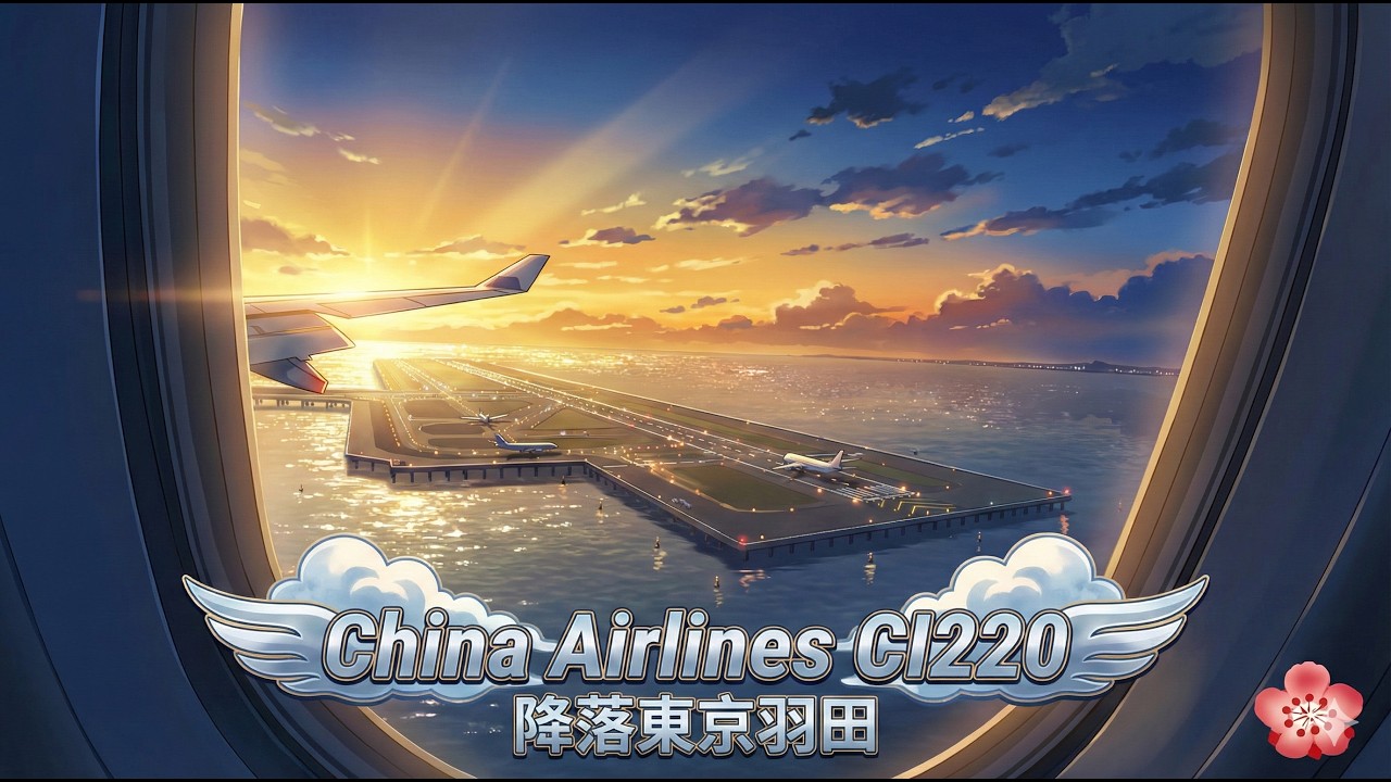 中華航空CI220降落東京羽田空港紀錄 China Airlines CI220 land at Tokyo Haneda Intermational Airport 20251204
