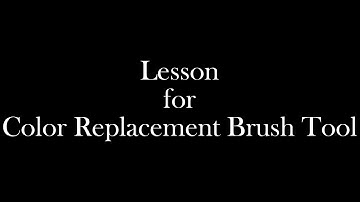 "Basic lessons for the Affinity Photo": Lesson for Color Replacement Brush Tool