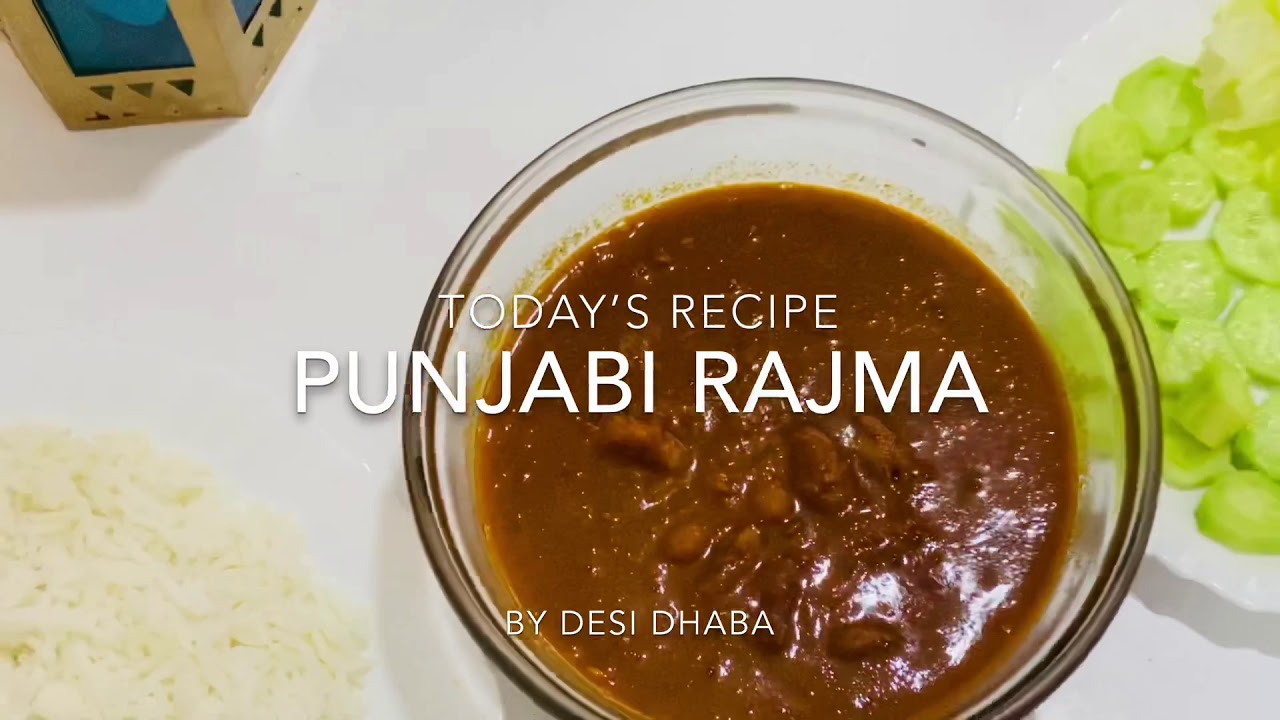 RAJMA Recipe Punjabi RAJMA Desi style RAJMA in Hindi /Urdu Red Kidney Beans Recipe YouTube