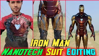 Iron man Nanotech Suit Transition Video Editing VFX tutorial By Tech Arman screenshot 1