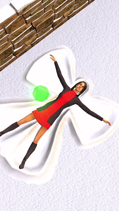 Make a Snow Angel ❄️ The Sims 2 #shorts #gaming #thesims4 #thesims2