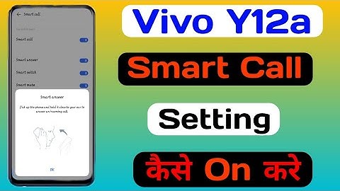 How To Smart Call Setting On Vivo Y12a || Vivo Y12a Smart Call कैसे करे || Tech Akhilesh