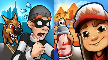 Robbery Bob vs Subway Surfers New Update Gameplay Android,ios Part 49