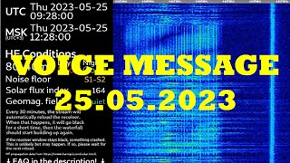 UVB-76 VOICE MESSAGE (25.05.2023)  09:27 UTC