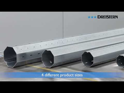 DREISTERN rollforming line for Roll-up Shutter Shafts // Profilieranlage für Wickelwellen