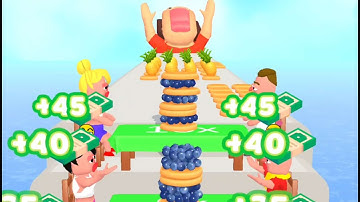 Pancake Run New Update!! - All Levels Gameplay Android,iOS (Levels 72-76)