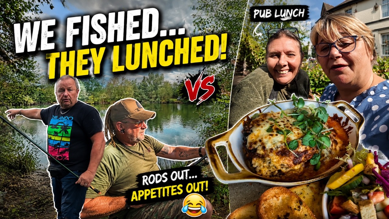 WE WENT FISHING… THEY WENT TO THE PUB! 😂 Who Had The Better Day?