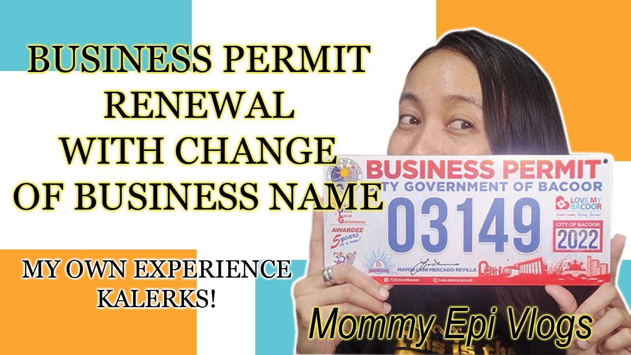 Business Permit Renewal with Change Business Name after 2 years 💚 Mommy Epi Shares YouTube