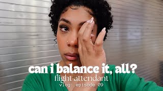 Flight Attendant Vlog 09: Can I balance it all? Graduation, Photoshoot, Youtube, & WORK?😩