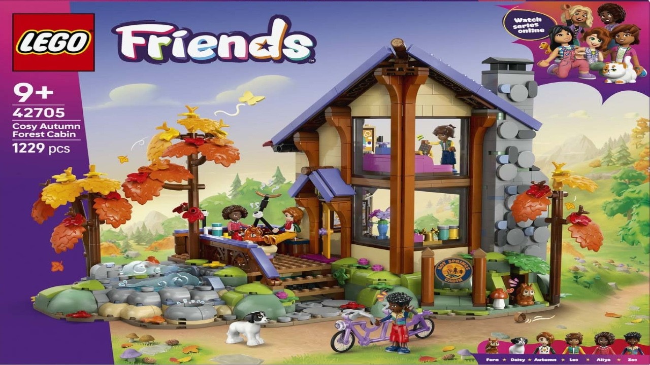 Friends - Cosy Autumn Forest Cabin LEGO instructions