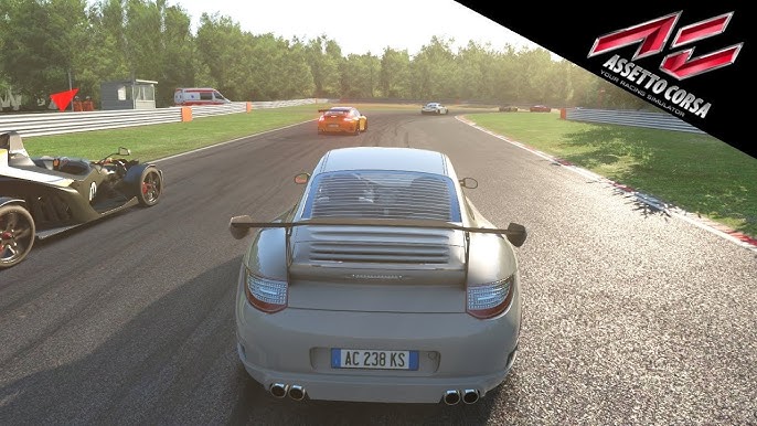 Assetto Corsa PS4 preview gameplay - Barcelona race in Audi R8 - Team VVV