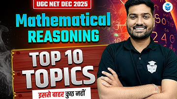 UGC NET Dec 2025 | Paper 1 Mathematical Reasoning Top 10 Topics | Yogesh Sir JRFAdda