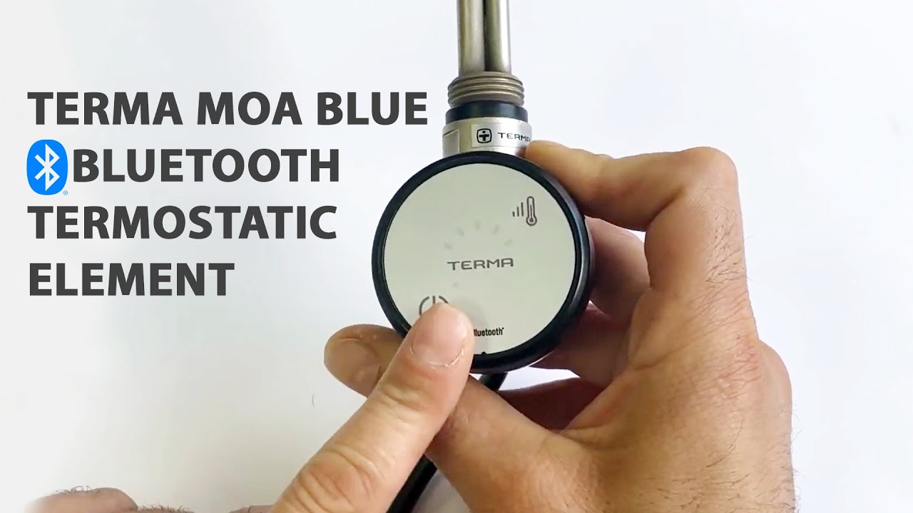 Terma MOA Blue Programmable Thermostatic Heating Element | Functions  Overview - YouTube