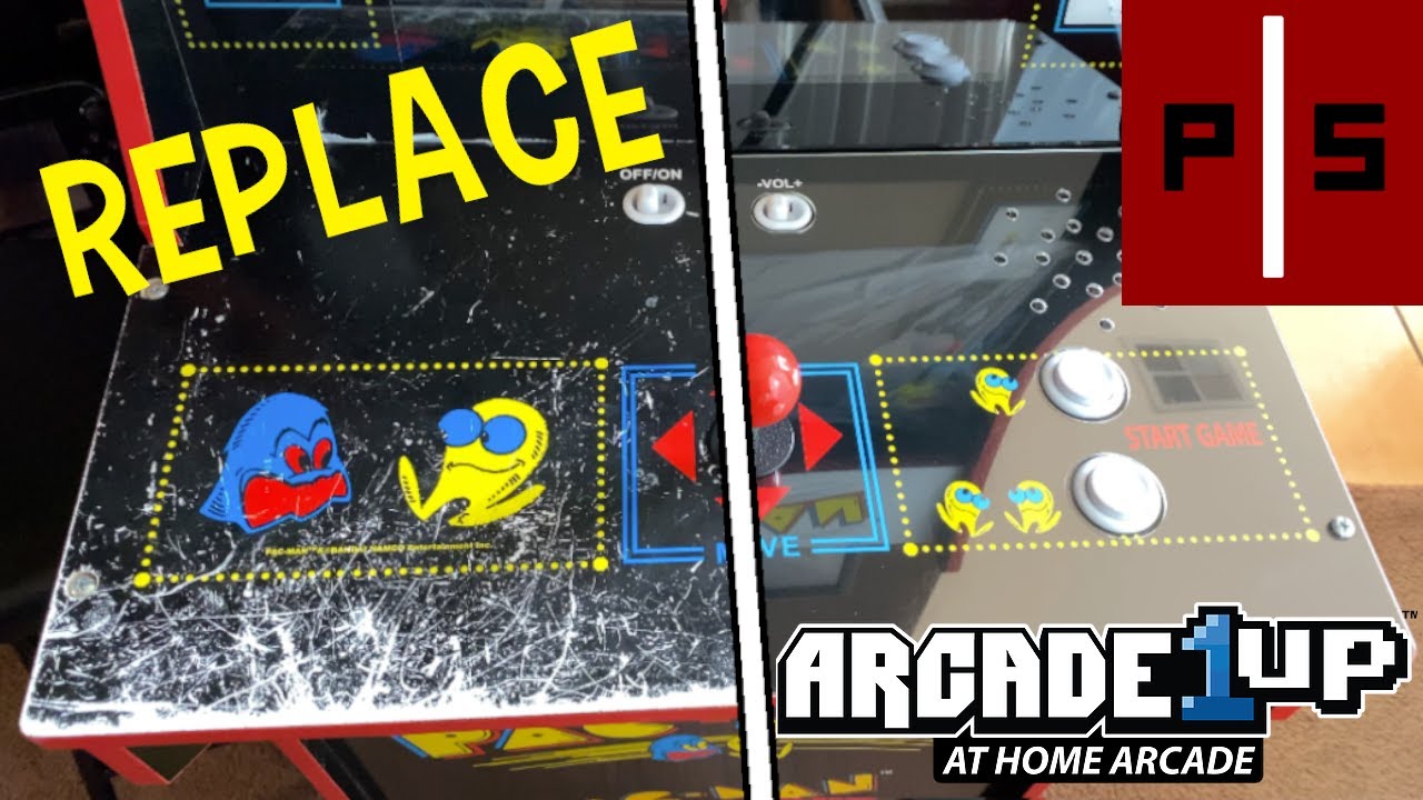 PacMan Arcade1Up Replacement Artwork & Screen | Easy to Follow