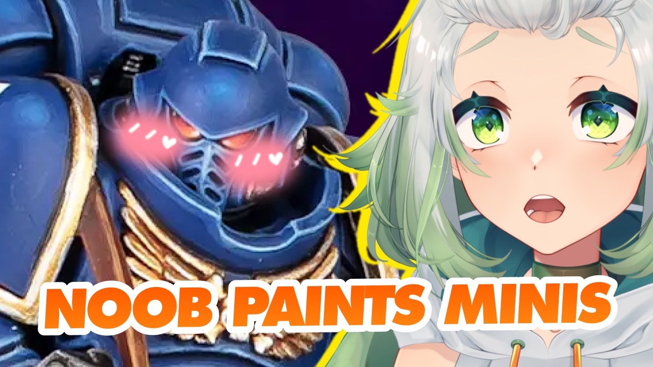 why is this so HARD | VTuber tries to paint Warhammer Minis