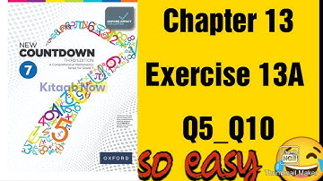 oxford new countdown book 7 third edition || chapter 13 || Exercise 13A || Q5_Q10 solved