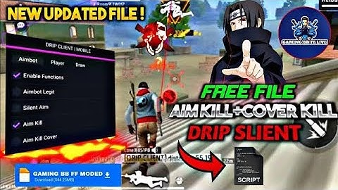 DRIP CLIENT FREE MOD MENU |NO BAN NO BLACKLIST| HG CHEAT PANEL FREE |NEW UPDATE OB50 CS RANK WORKING