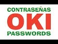 Oki printer passwords, contraseñas impresoras