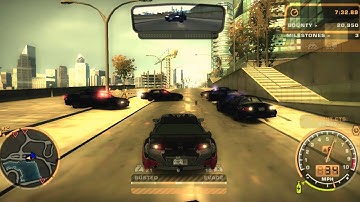 NEED FOR SPEED : MOST WANTED (NFS MW 2005) - BLACKLIST 11 MILESTONES AND BOUNTY
