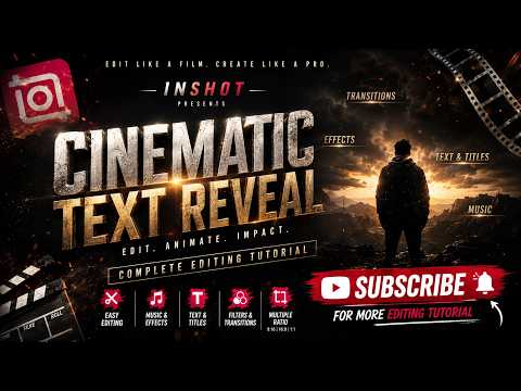 How to Create a cinematic video🎥 intro 🎬 ✨