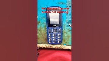 #shortvideo itel Ace,ace 2 power button not working solution power key not working