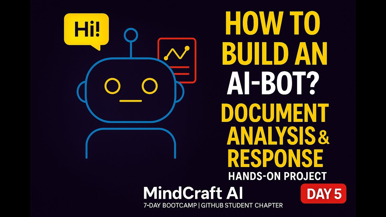 MindCraft AI: Day 5 | Live Project | Context-Aware Bot | Document Analyzer Bot
