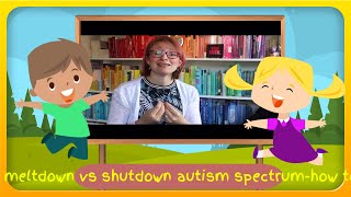 What is meltdown vs shutdown autism spectrum-how to tell the difference meltdown shutdown