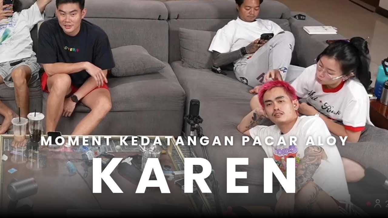 KAREN PACAR ALOY DATANG KE MARAPTHON..‼️‼️