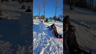Nh Backyard Sledding. Love The Tow Pro Rope Tow
