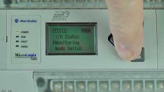 MicroLogix 1400 - Use LCD to Change Mode