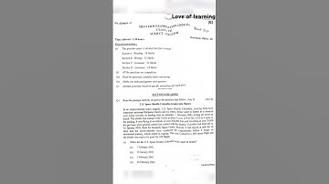 Class 7th Eng mid- term question paper 2024-25 || Evening shift cls VII th mid term exam ||