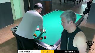 Мавлянов У. - Штепа В. Roll'n'Draw Pool Club. «9». 14.04.2024. Групповой этап