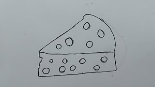 كيفية رسم الجبن بطريقة سهلة