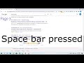 Space to next page