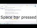 Space to next page chrome extension