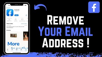 How To Remove Email Address On Facebook !