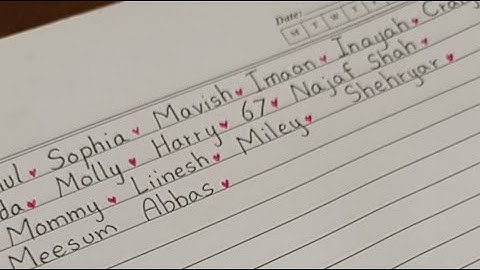 Writing your beautiful names live! #handwriting #names #nameart